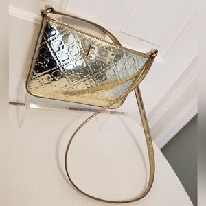 Kate Spade Light GOLDTONE Metallic Crossbody Bag